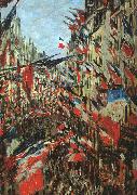 Claude Monet Rue Saint Denis, 30th June 1878 USA oil painting artist